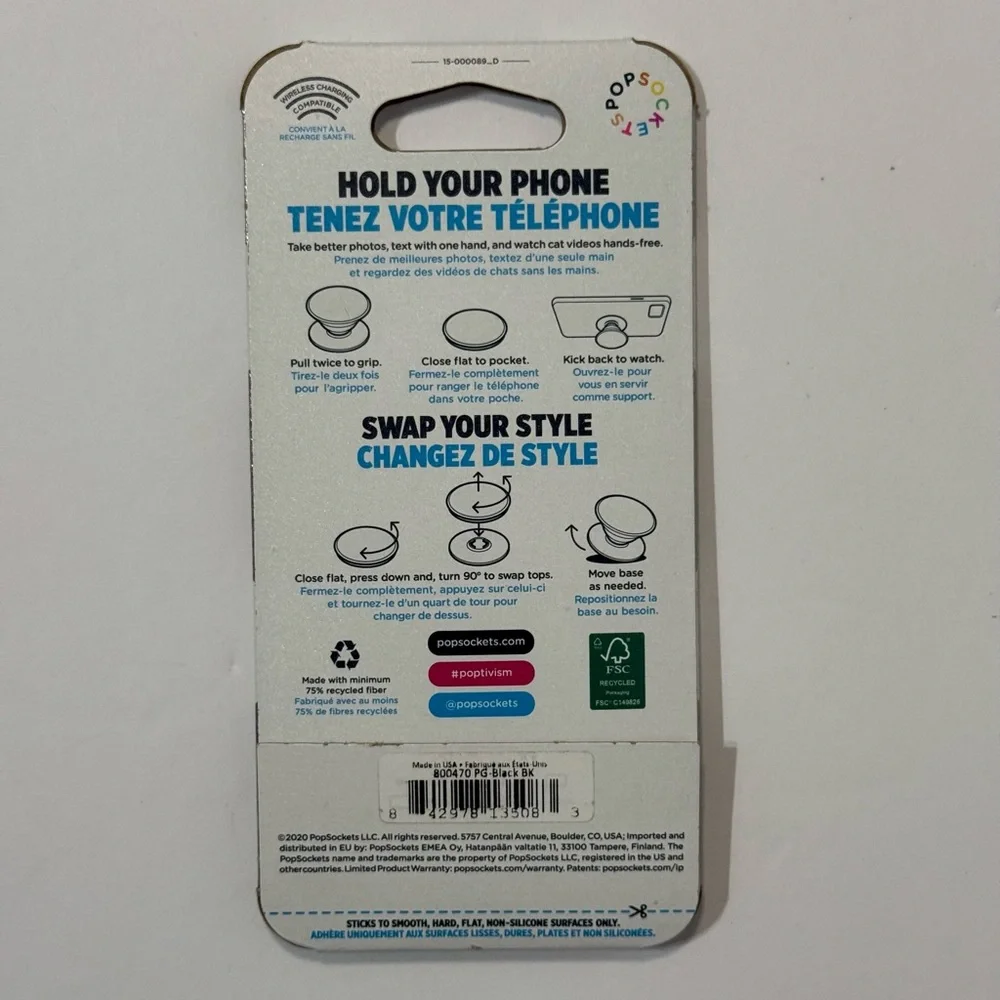 POPSOCKETS PopMount 2 + Popgrip bundle Black